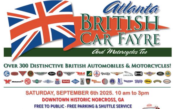 2025 Atlanta British Car Fayre- Food Vendors- Closed