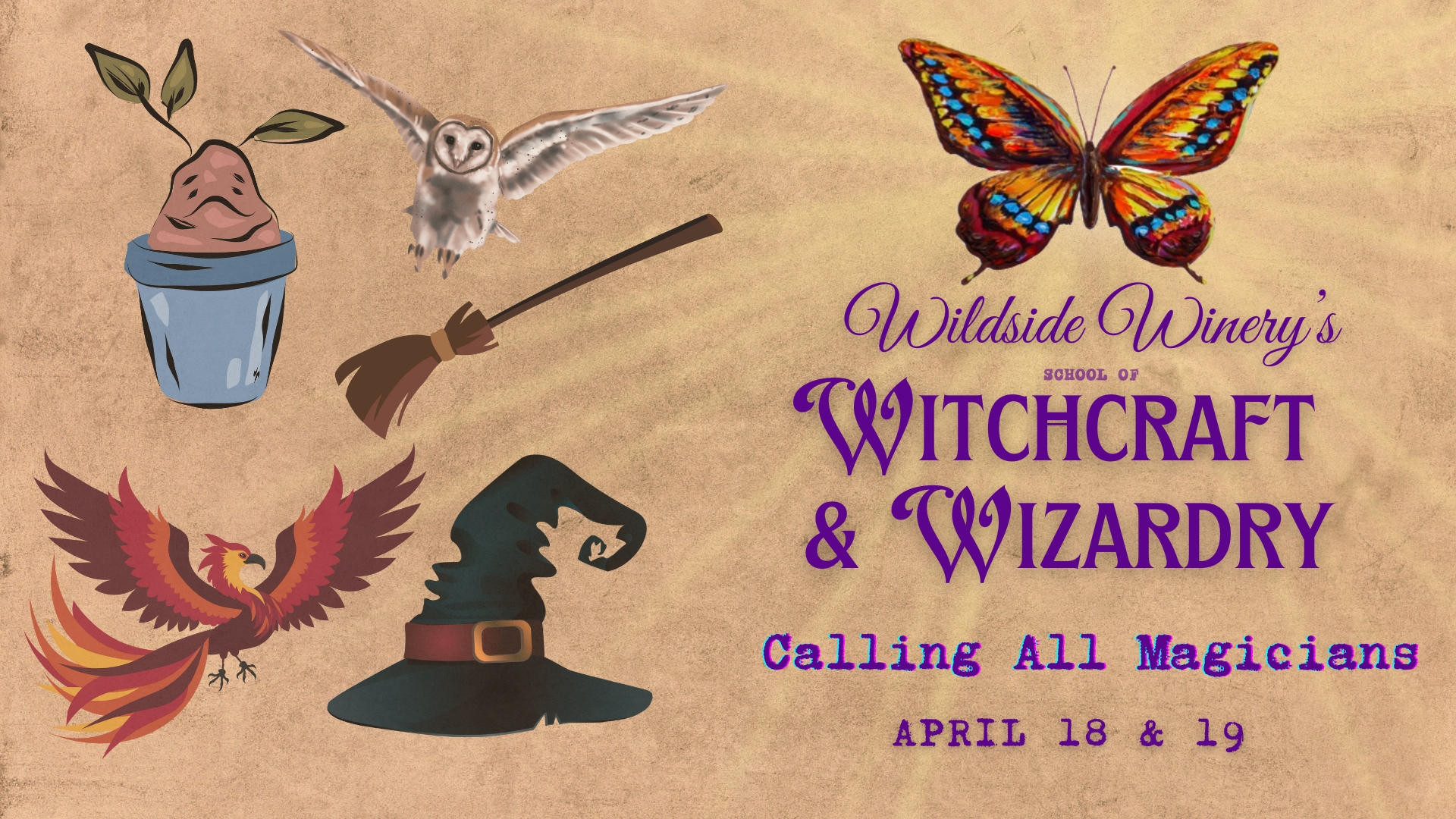 2026 Wildside Winery's School of Witchcraft & Wizardry