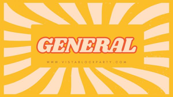 General Vendors (Non food, Non Shop/Craft, Non Kids Games, Non Alcohol Vendors)