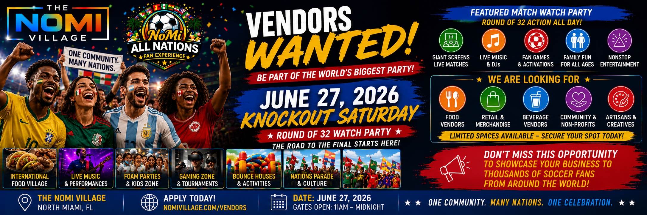 NOMI ALL NATIONS KNOCK OUT SATURDAY JUNE 27TH