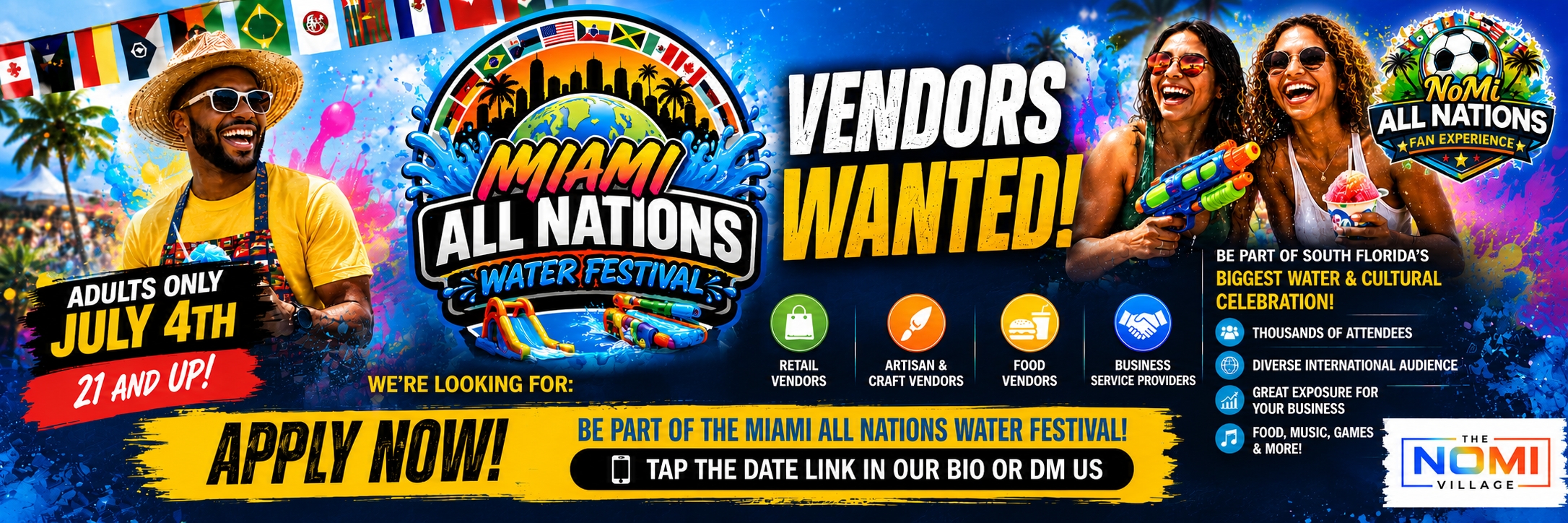 Miami All Nations Water Festival July 4th