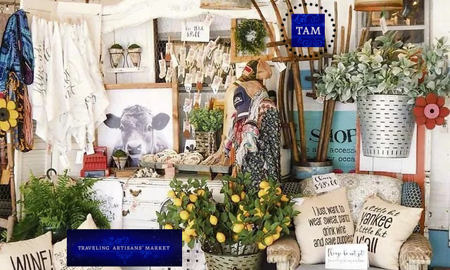 Traveling Artisans' Vintage & Makers Market @ Encinitas Beachfront 10/22 cover image