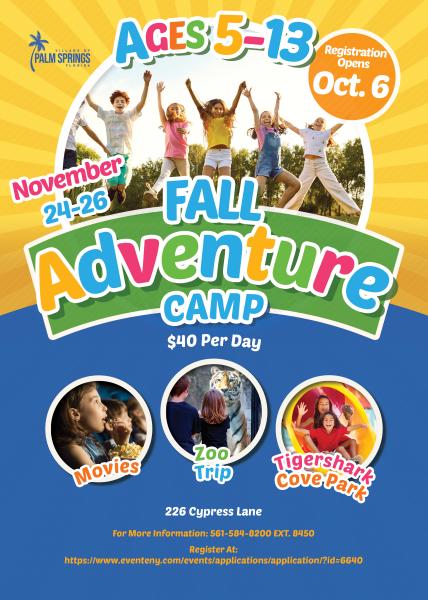 Village of Palm Springs 2025 Fall Adventure Camp Registration