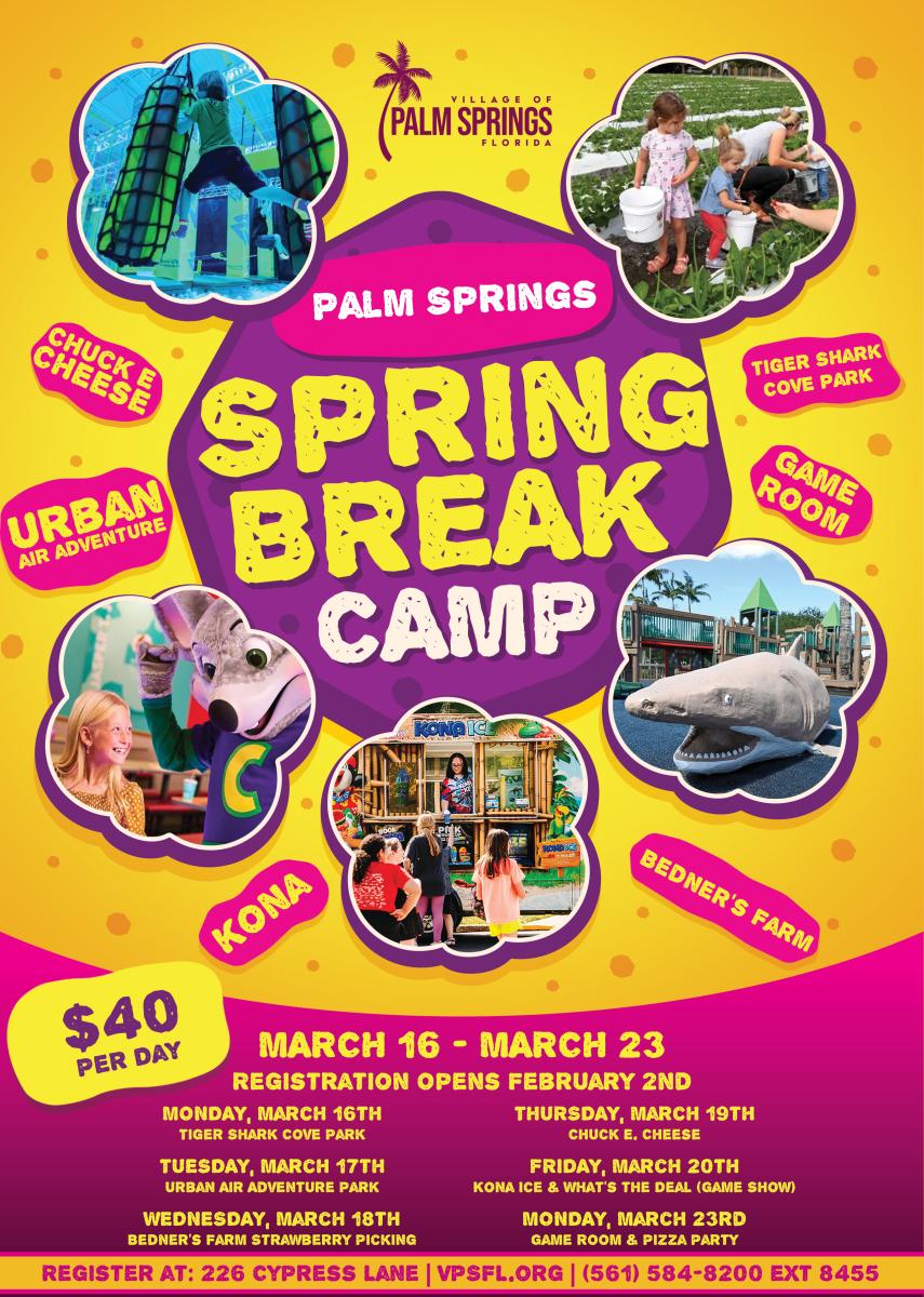 Village of Palm Springs 2026 Spring Break Camp Registration