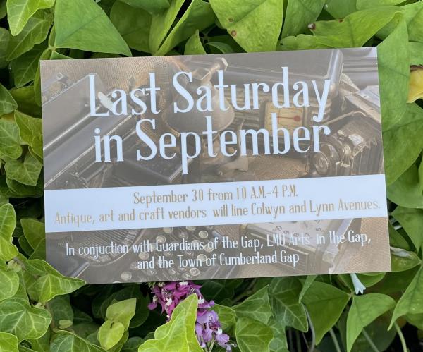 Last Saturday in September: Antiques, Arts and Crafts