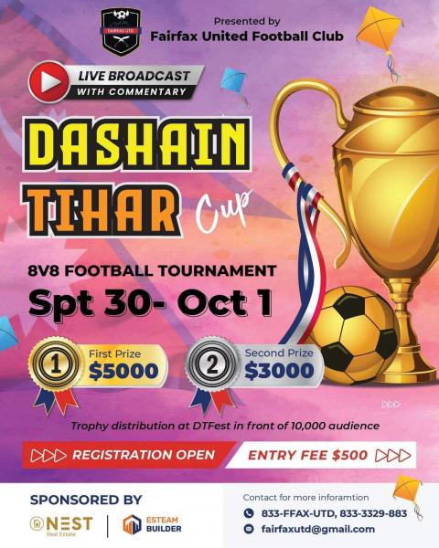 Dashain Tihar Cup - 8v8 football tournament