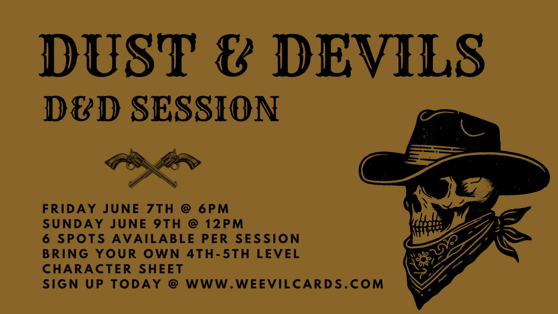 Dust & Devils D&D Session - Sunday 12pm cover picture