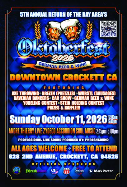Bay Area's Oktoberfest 2026 Crockett, California