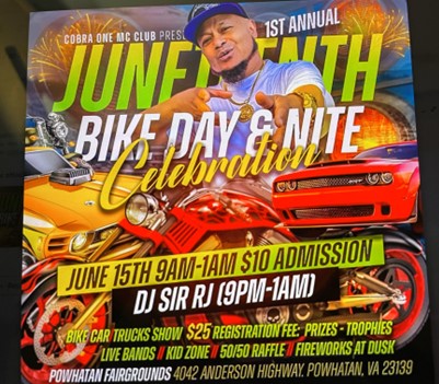 Juneteenth Bike Day & Nite Celebration