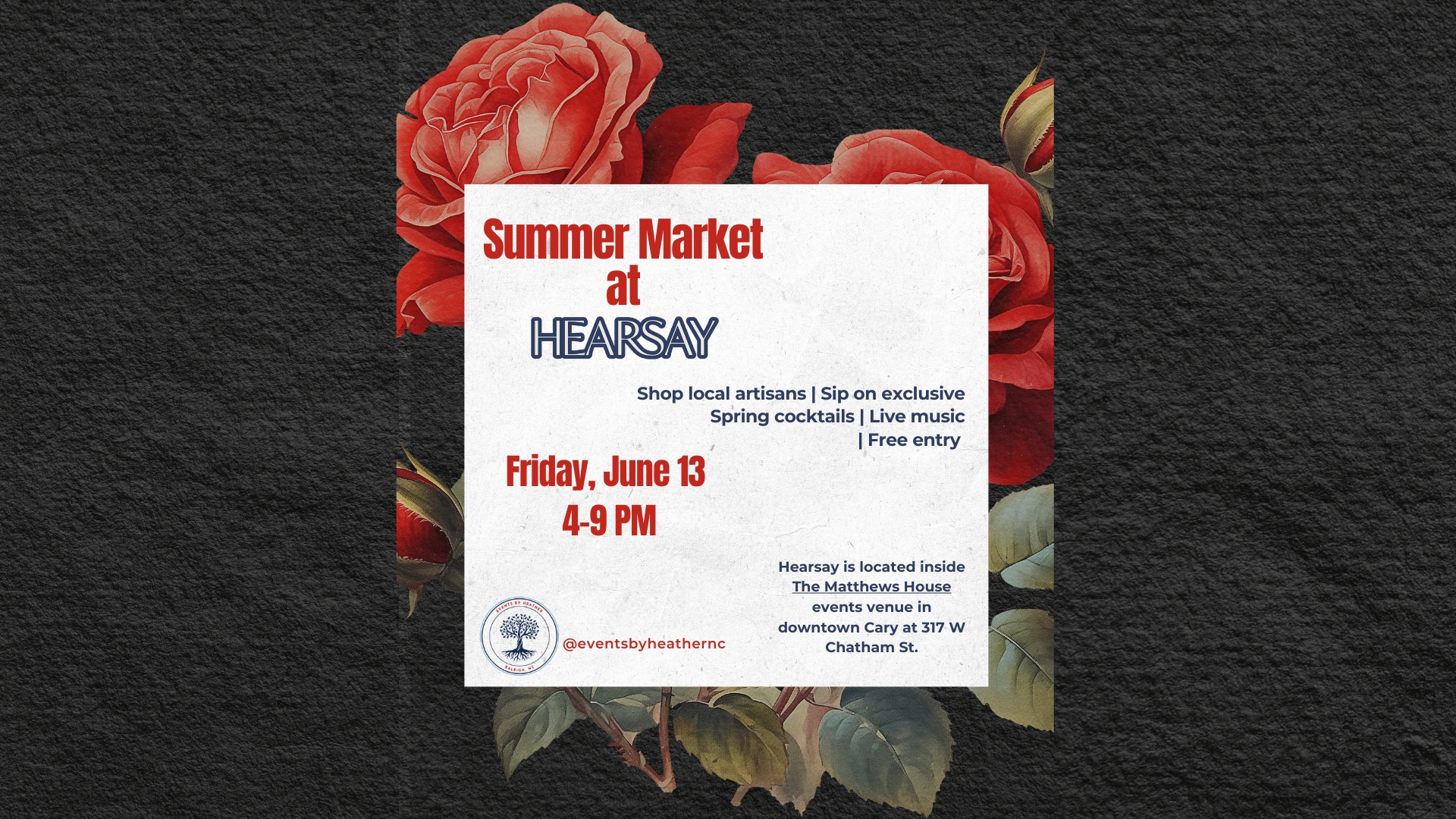 Summer Market at Hearsay