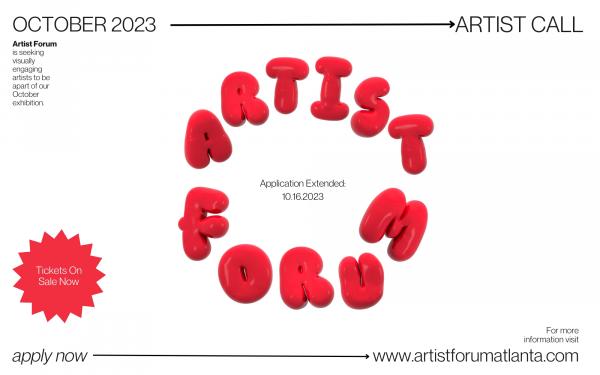 Artist Forum October Artist Application