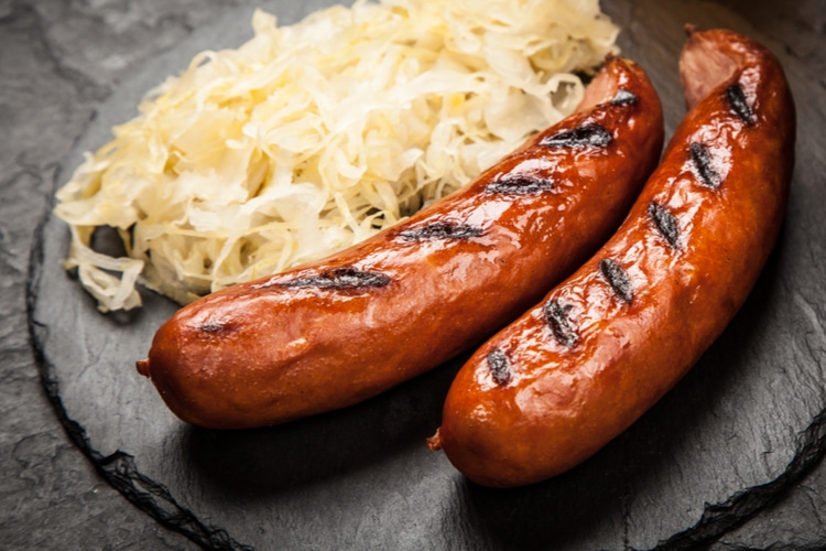Sauerkraut and Bratwurst