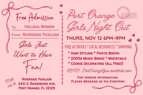 Port Orange Monthly Girls Night Out