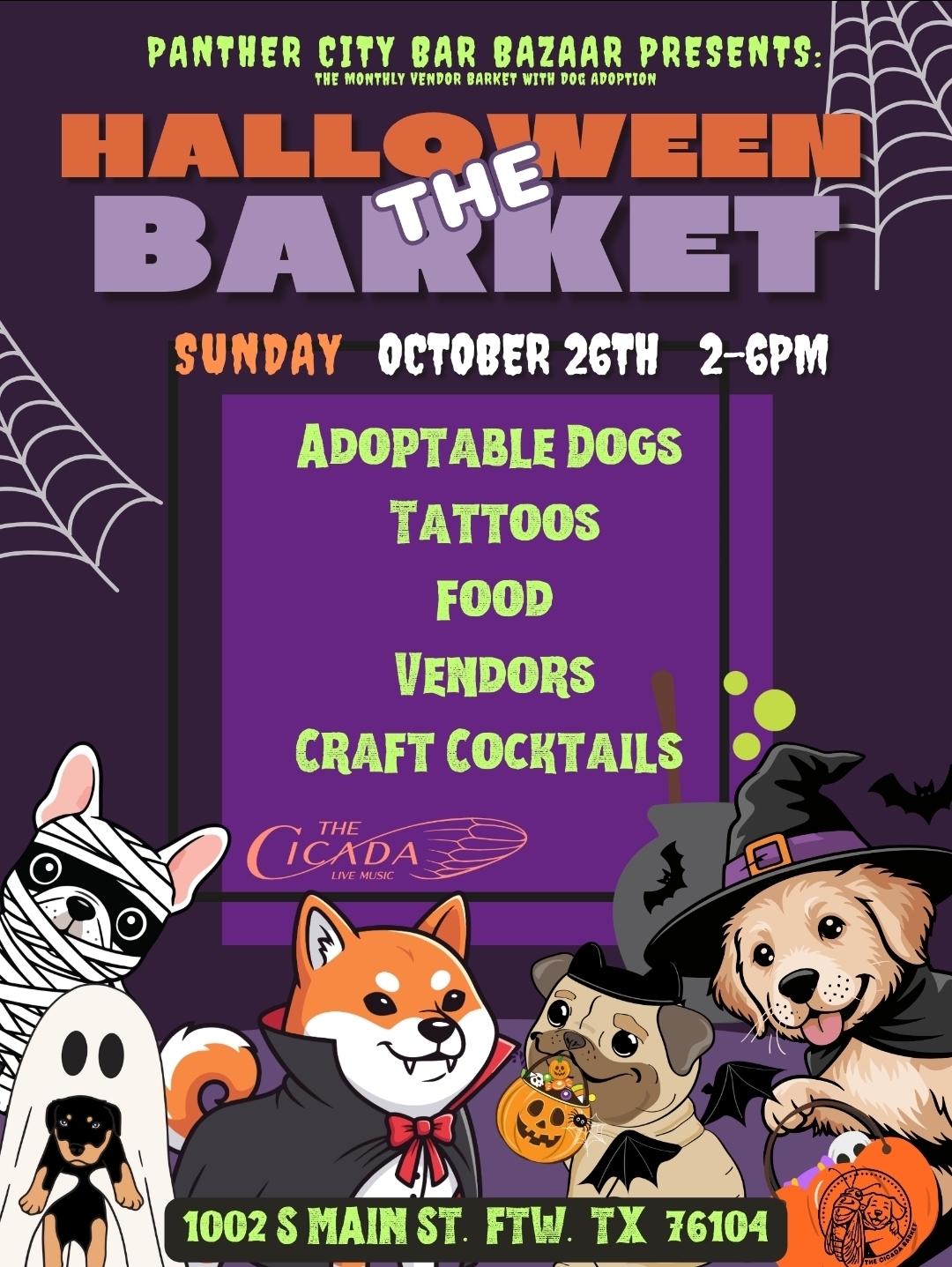 Cicada Canines Monthly Barket October