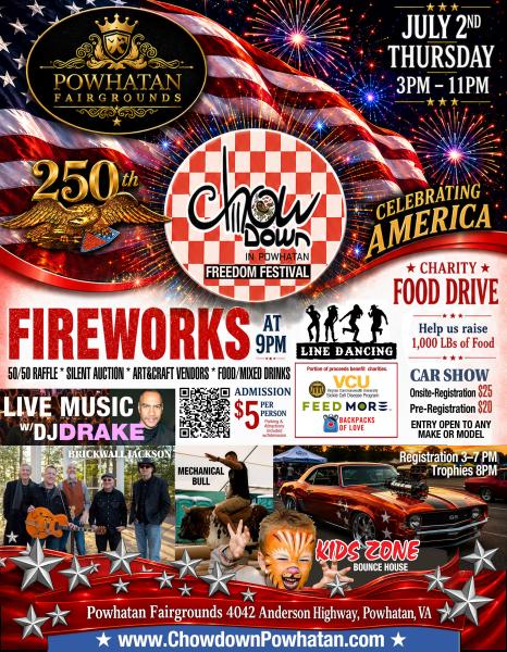 2026 ChowDown in Powhatan Freedom Festival