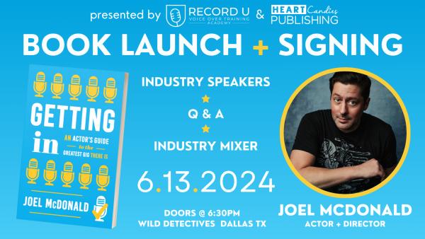 GETTING IN Book Signing with Joel McDonald