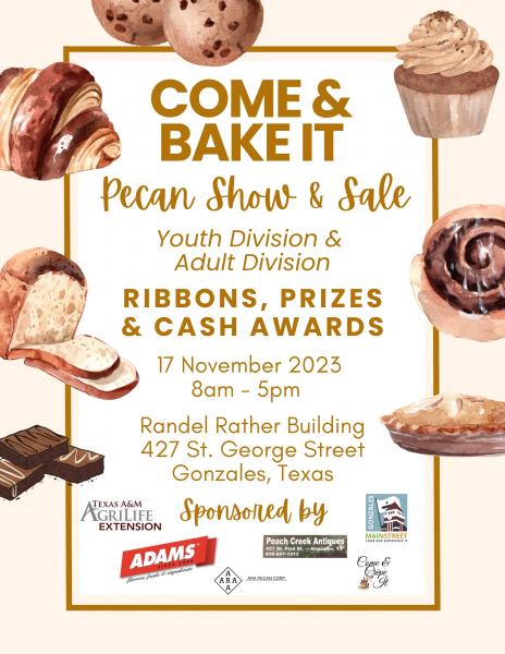 Come and Bake It - Pecan Show & Sale