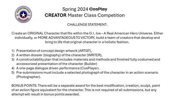 Character Creator Master-Class Competition