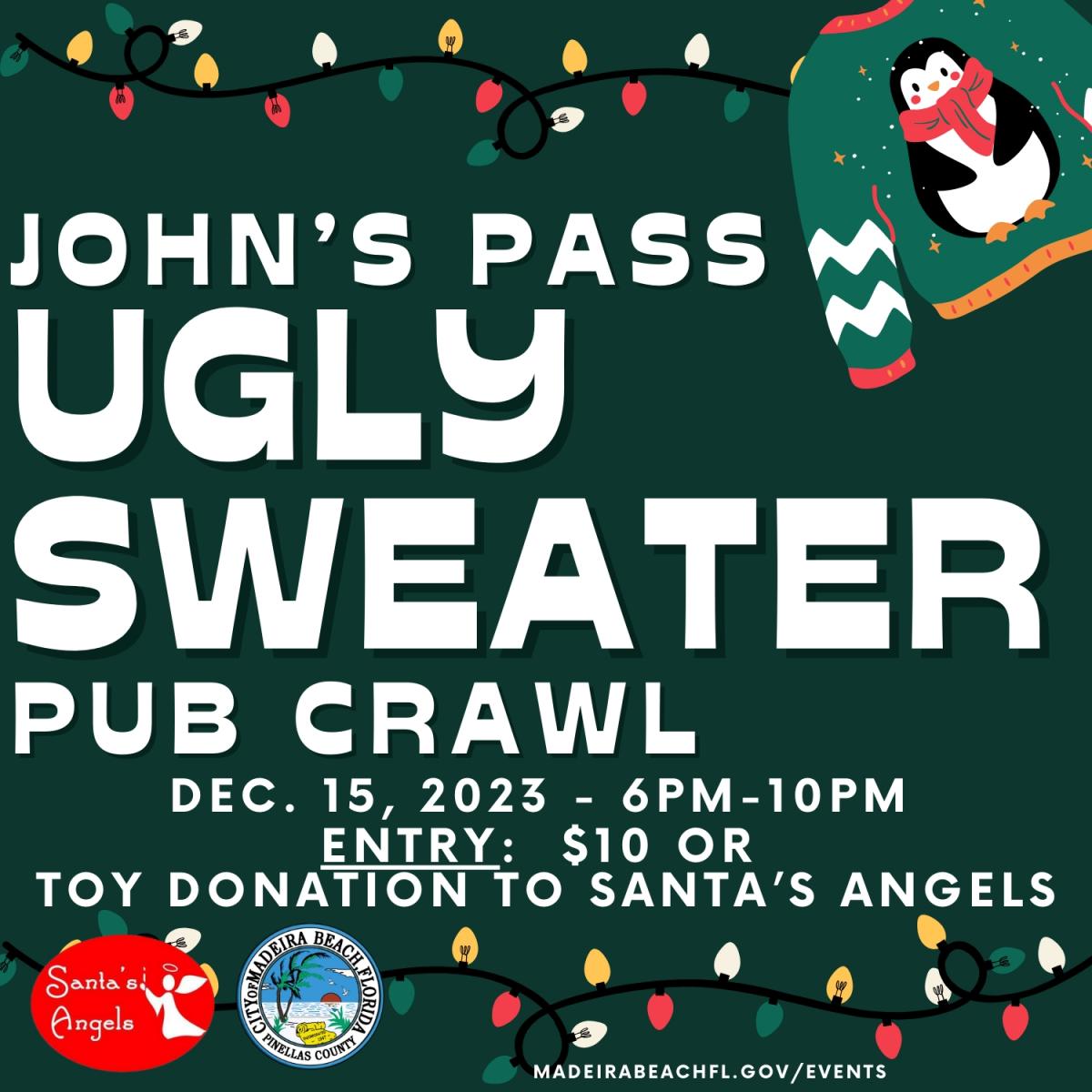 John's Pass Village Ugly Sweater Pub Crawl cover image