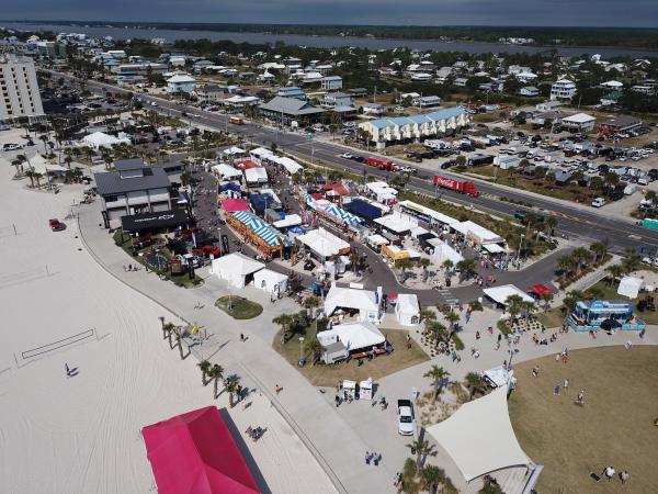 The Festival site is nearly a quarter mile wide.