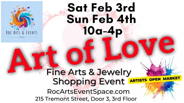 Art of Love -  Artist Application - 2 day event Feb 3rd & 4th Sat/sun 10am/4pm