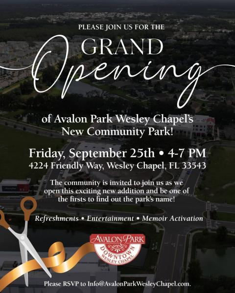 Community Park Grand Opening