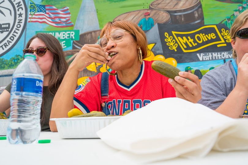 2024 NCPF Pickle Eating Contest 2024 North Carolina Pickle Festival