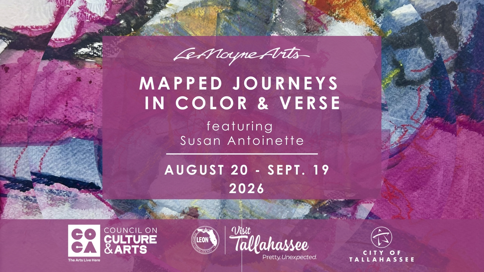 LeMoyne Arts: Mapped Journeys in Color & Verse ft. Susan Antoinette