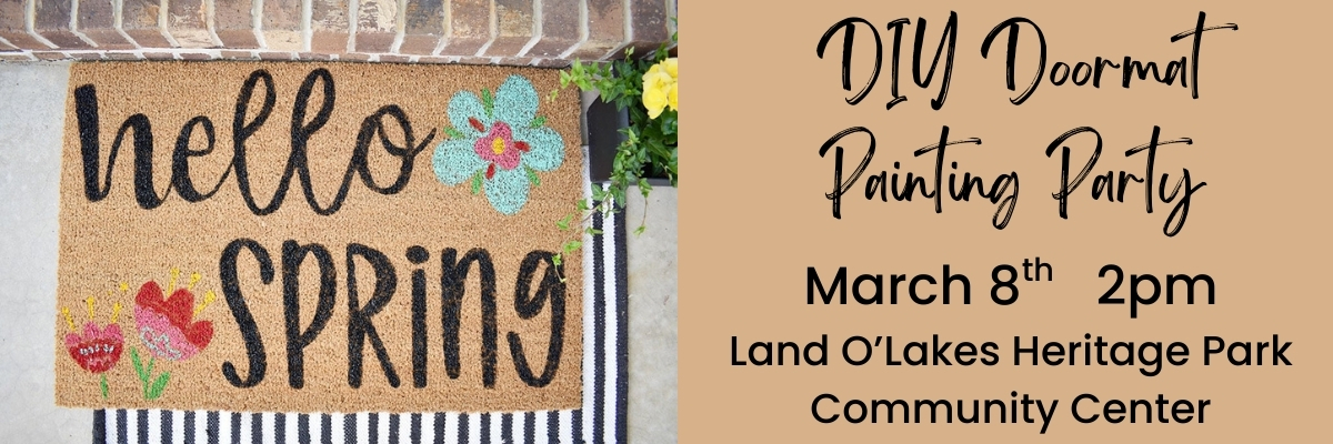 Spring DIY Doormat Painting Party
