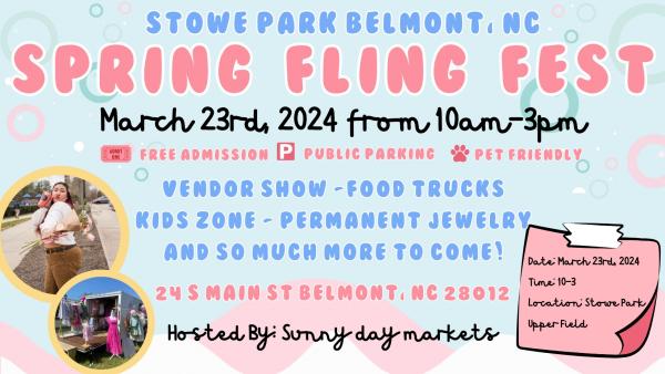 Belmont Spring Fling Fest Application Belmont Spring Fling Fest Application