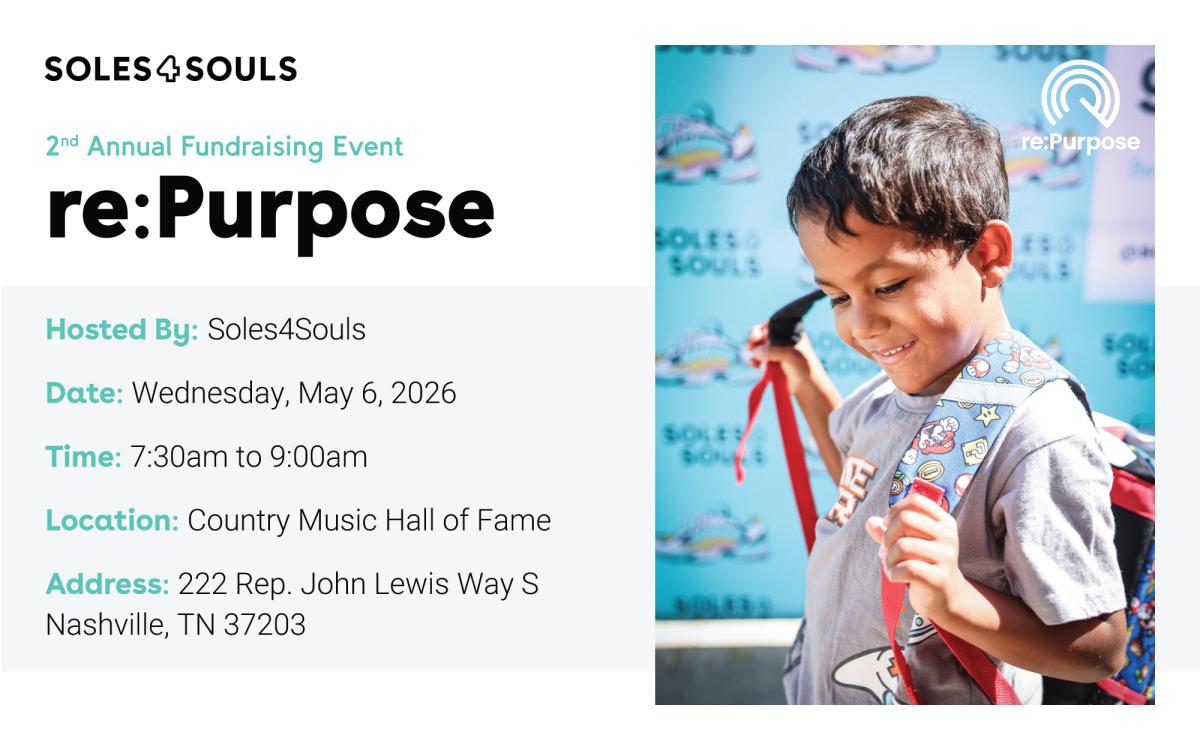 re:Purpose  A Fundraising Breakfast to support Soles4Souls