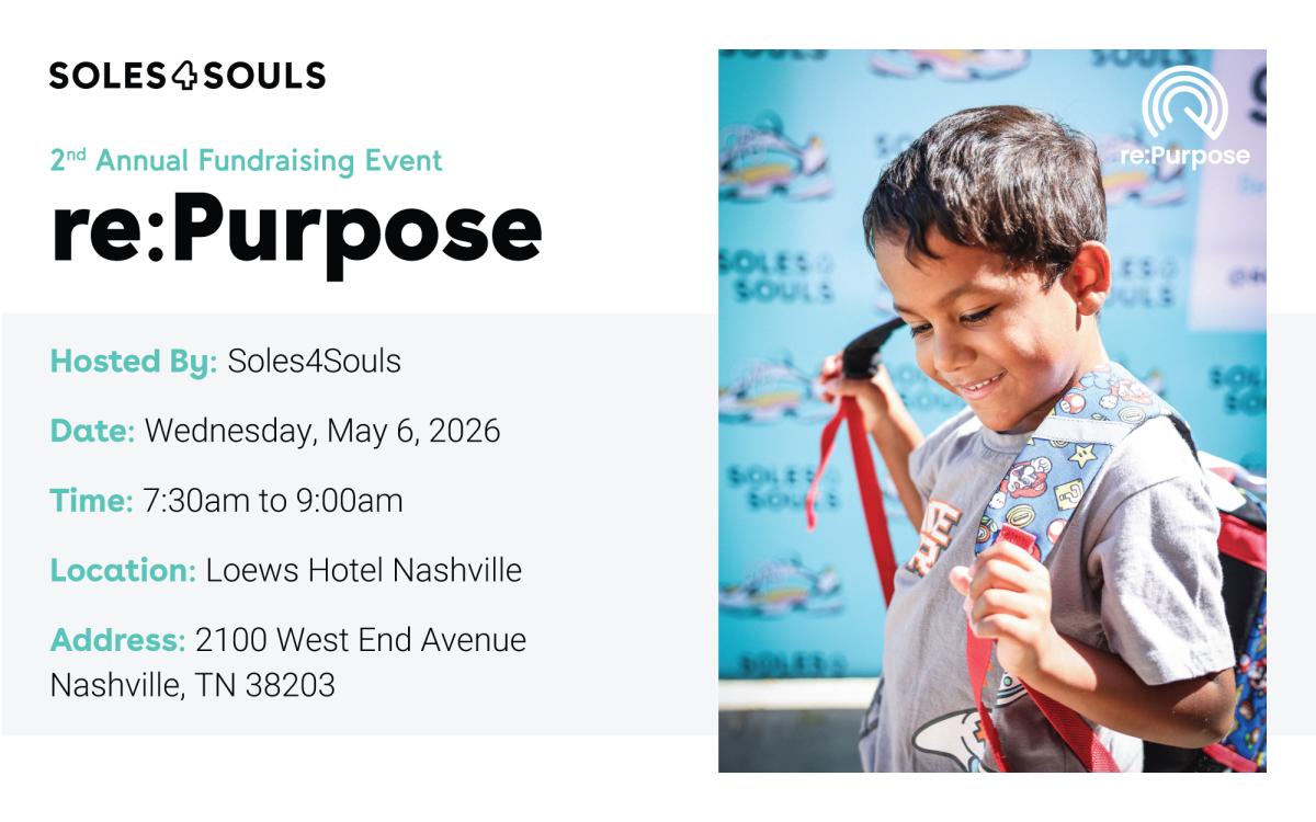 re:Purpose  A Fundraising Breakfast to support Soles4Souls