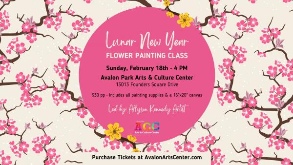 Lunar New Year Flower Painting Class