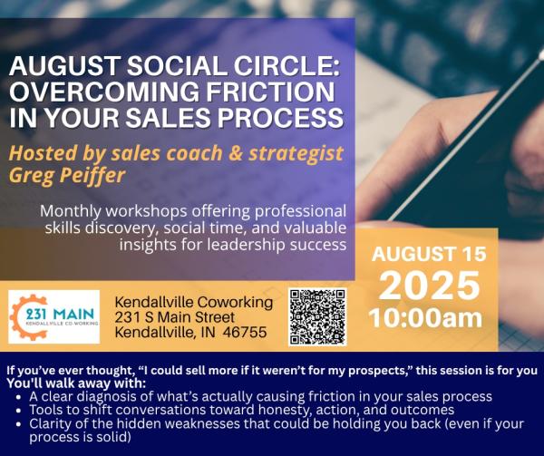 August Social Circle: Overcoming Friction in your Sales Process