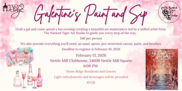 Galentines Paint & Sip Night - February
