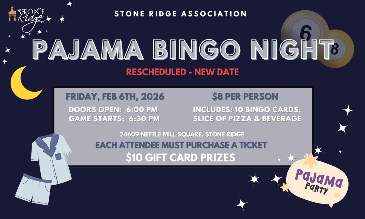 Stone Ridge - Friday Bingo Night -  January