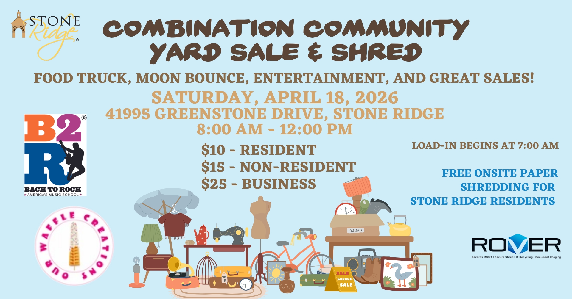Stone Ridge Spring Community Yard Sale & Shred