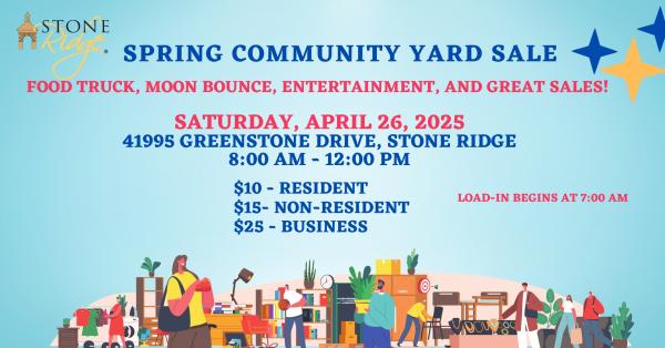 Stone Ridge Spring Community Yard Sale