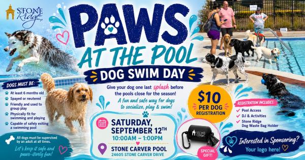 Stone Ridge -  Paws at the Pool