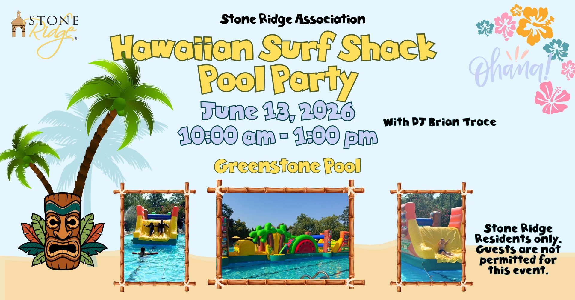 Stone Ridge: Hawaiian Surf Shack Pool Party 2026