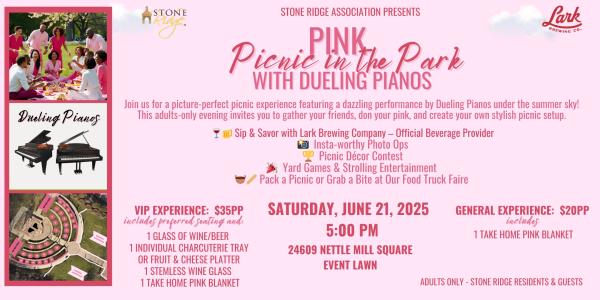 Stone Ridge: Pink Picnic in the Park