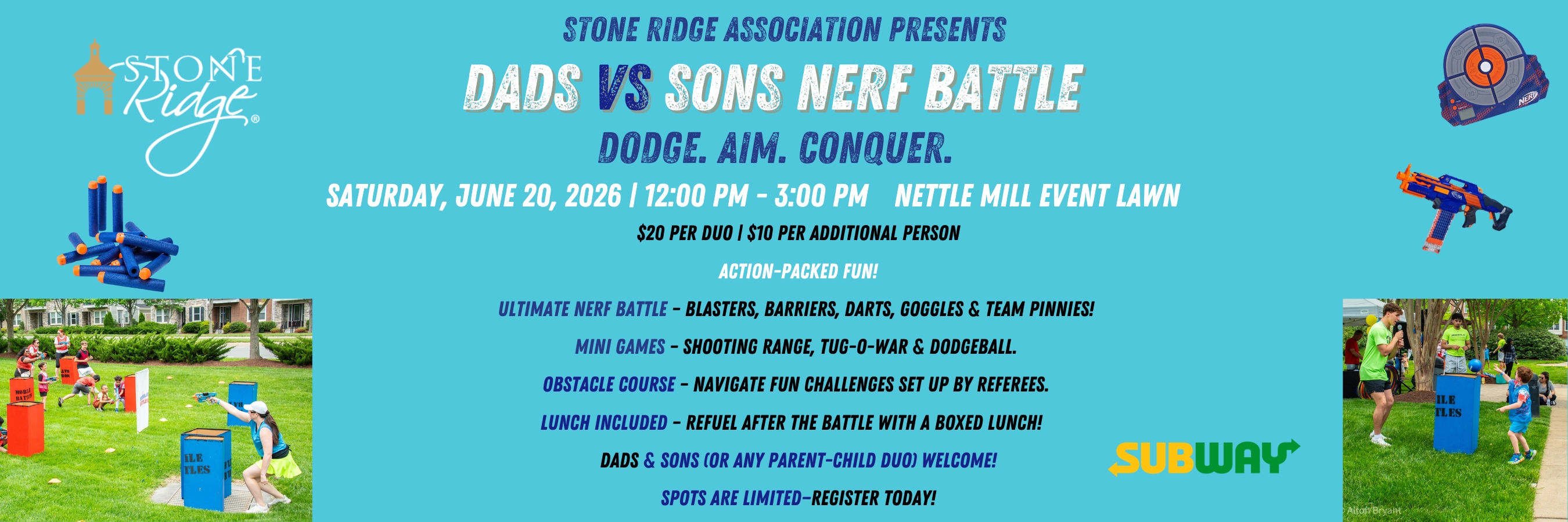 Stone Ridge - Fathers and Sons Nerf Battle