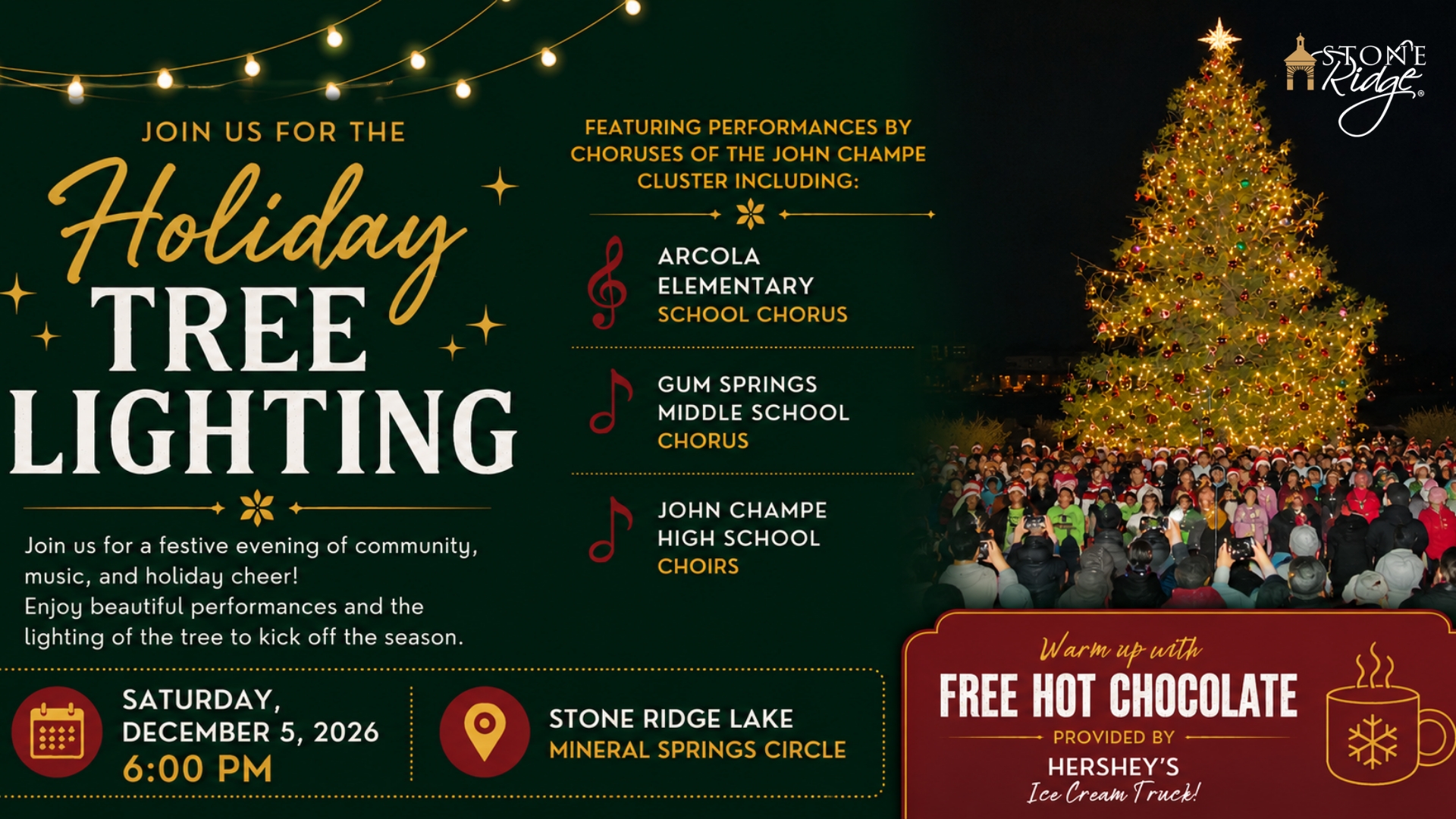 Stone Ridge - Annual Tree Lighting Ceremony 2026