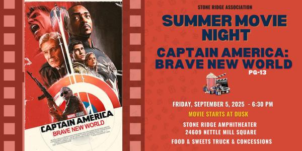 Stone Ridge: Friday Movie Night - Captain America