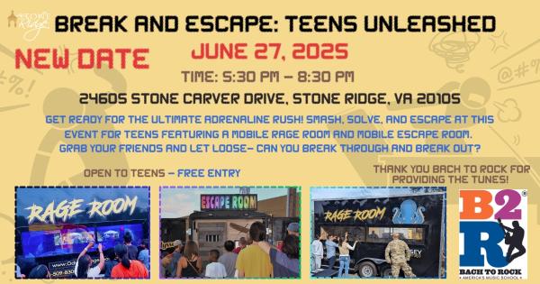 Stone Ridge - Break & Escape: Teens Unleashed