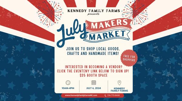 KFF Makers Market: JULY Makers Application