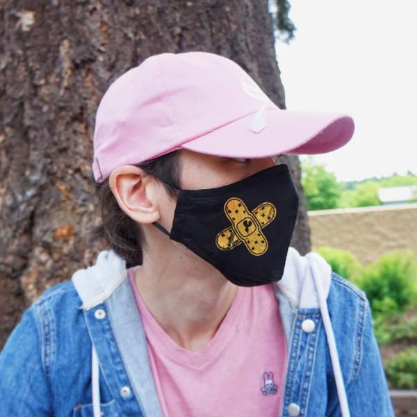 Harajuku Style Bandaid Face Mask picture