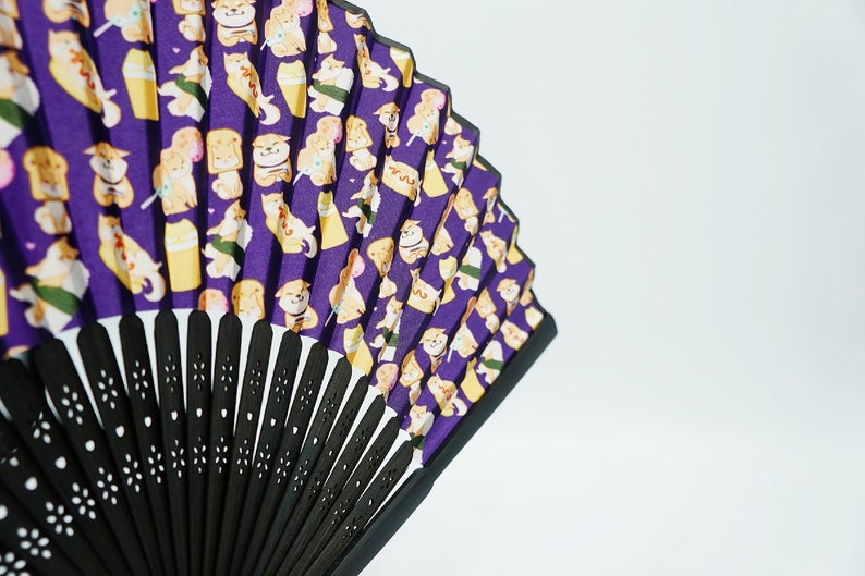 Shiba Noms: Shiba Inu Inspired Folding Fan picture
