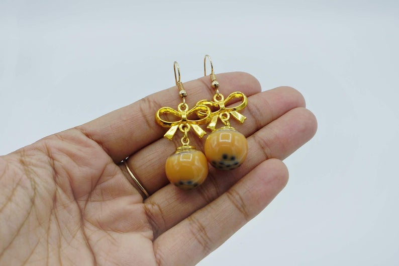 Boba Earrings | Bubble Tea Jewelry picture