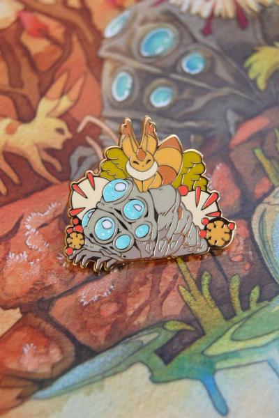 Nausicaa Ohmu and Teto Enamel Pin picture